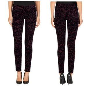 NWT $248 J BRAND Women's Wine Mulberry Skinny Trouser Pants 26 Velvet Mid Rise